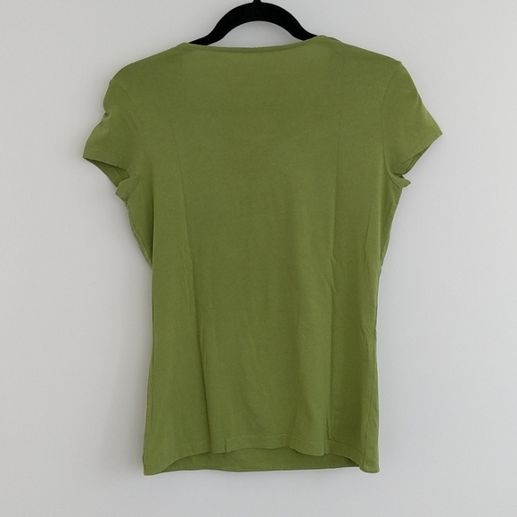 Merona tee shirt t shirt stretchy olive army green - Picture 3 of 7